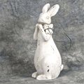 Goldengifts Distressed White Decorative French Chic Bunny Figurune GO1380564
